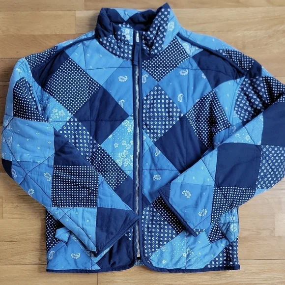 GAP Organic Cotton Bandana Print Quilt Bomber Jacket - Picture 1 of 8